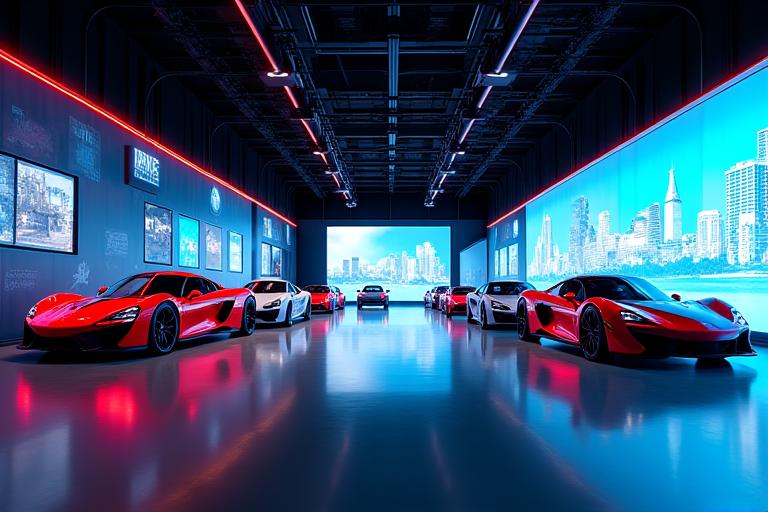 Stand dynamique pour un constructeur automobile au Mondial de l'Auto